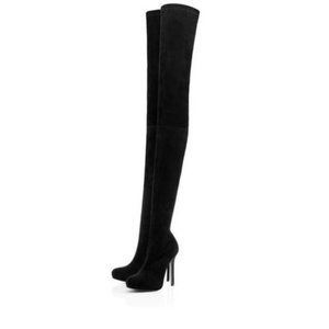 CHRISTIAN LOUBOUTIN THIGH HIGH HEEL BOOTS LOUISE Xi - SIZE 36.5 EU (US 6)